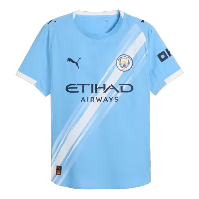 Authentic Manchester City Home Soccer Jersey 2025/26 Blue - gojersey