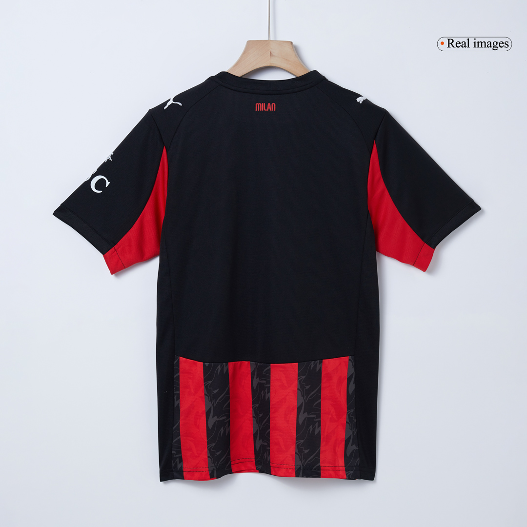 GIMENEZ #7 AC Milan Home Soccer Jersey 2025/26 Red&Black - gojersey
