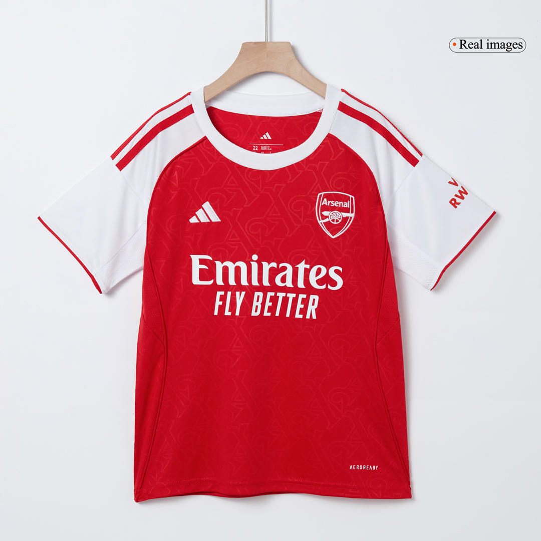 Arsenal Home Soccer Jersey Kit 2025/26 Kids(Jersey+Shorts) - gojersey