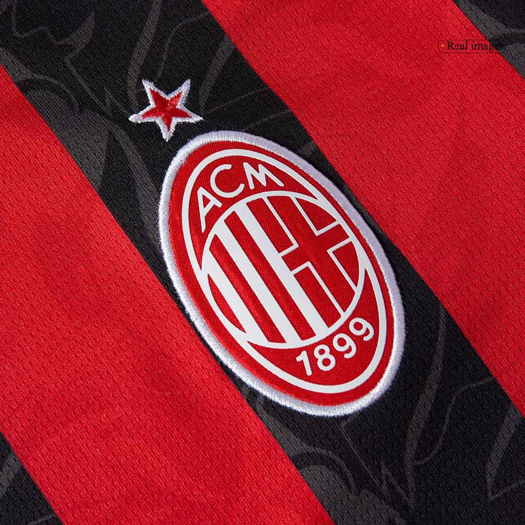 GIMENEZ #7 AC Milan Home Soccer Jersey 2025/26 Red&Black - gojersey