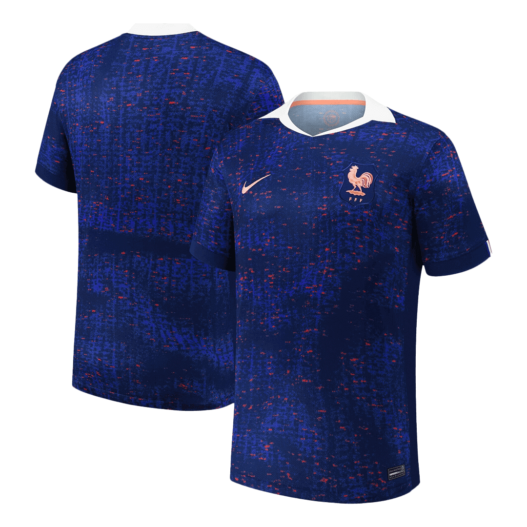 Men's France Home Soccer Jersey 2025 Blue - Women's Euro - gojersey