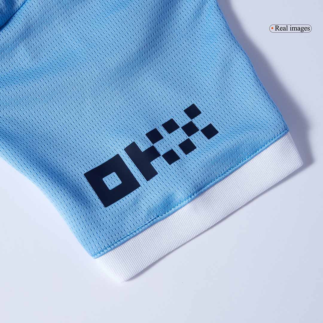 Manchester City Home Soccer Jersey Kit 2025/26 Kids(Jersey+Shorts) - gojersey