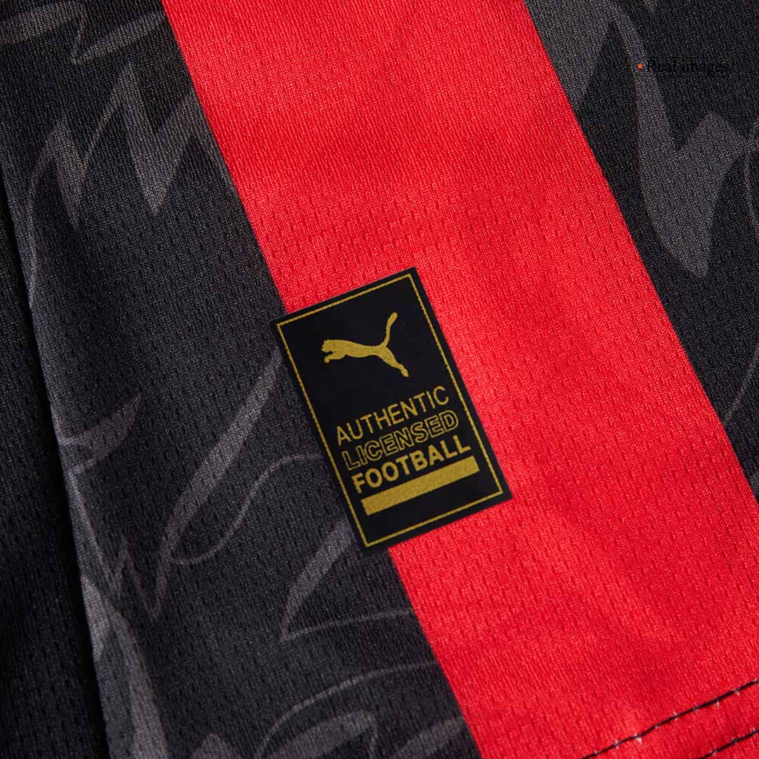 GIMENEZ #7 AC Milan Home Soccer Jersey 2025/26 Red&Black - gojersey
