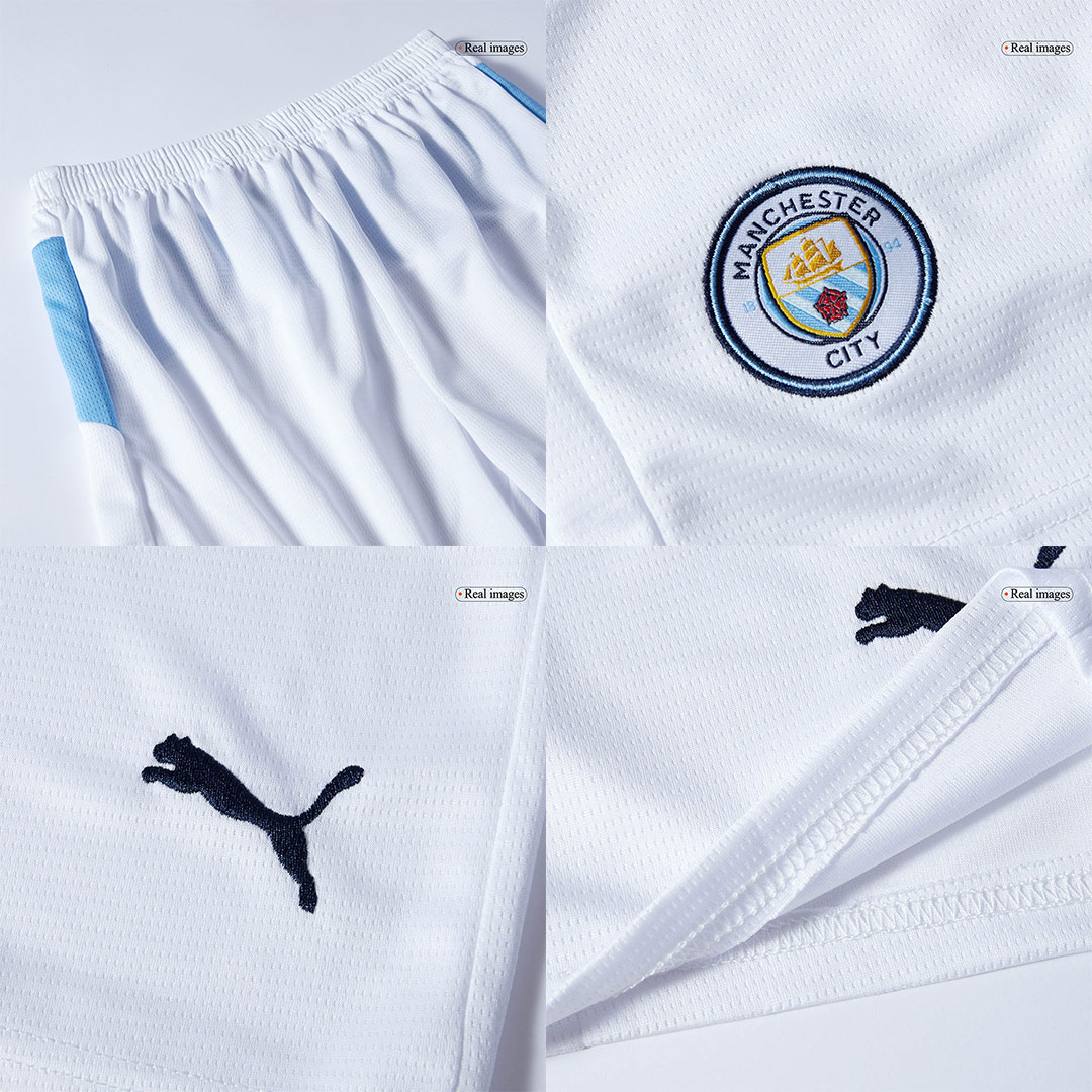 Manchester City Home Soccer Jersey Kit 2025/26 Kids(Jersey+Shorts) - gojersey