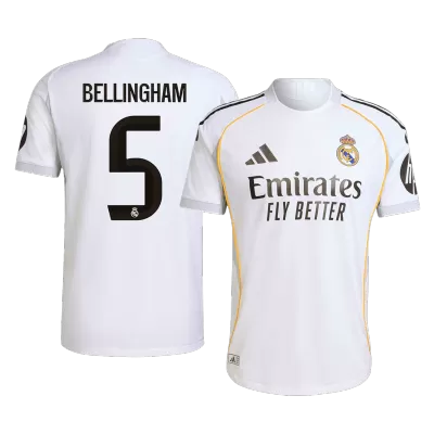 Real Madrid BELLINGHAM #5 Home Soccer Jersey Authentic 2025/26 - gojersey