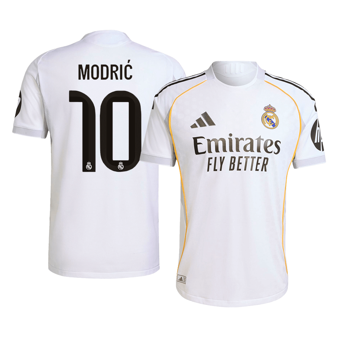 Real Madrid MODRIĆ #10 Home Soccer Jersey Authentic 2025/26 - gojersey