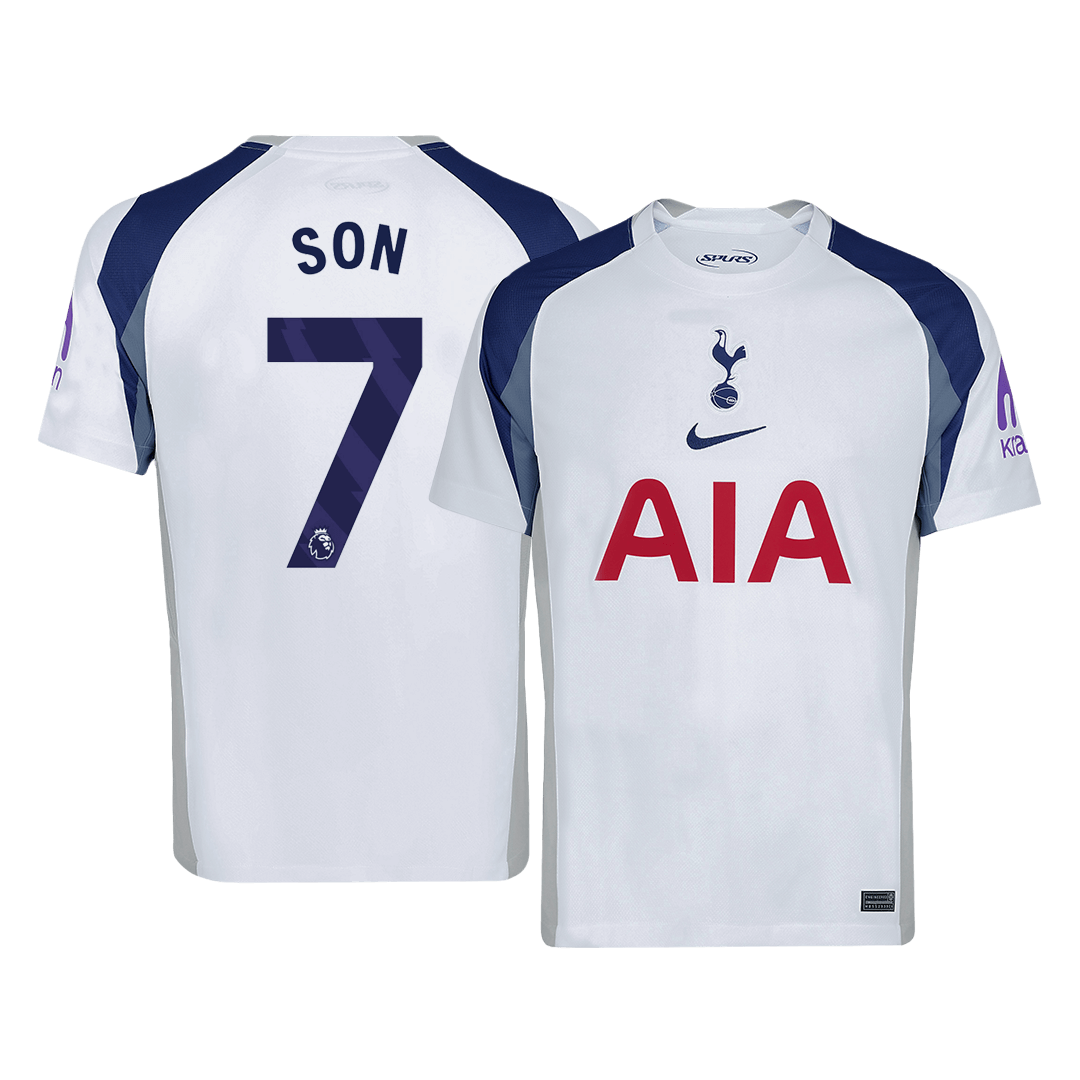 SON #7 Tottenham Hotspur Home Soccer Jersey 2025/26 White - gojersey