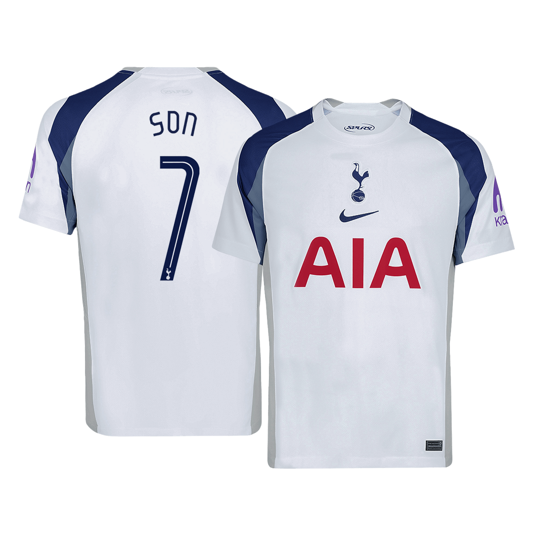 SON #7 Tottenham Hotspur Home Soccer Jersey 2025/26 White - UCL - gojersey