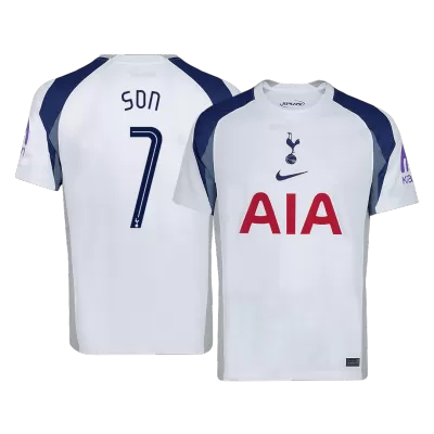 SON #7 Tottenham Hotspur Home Soccer Jersey 2025/26 White - UCL - gojersey