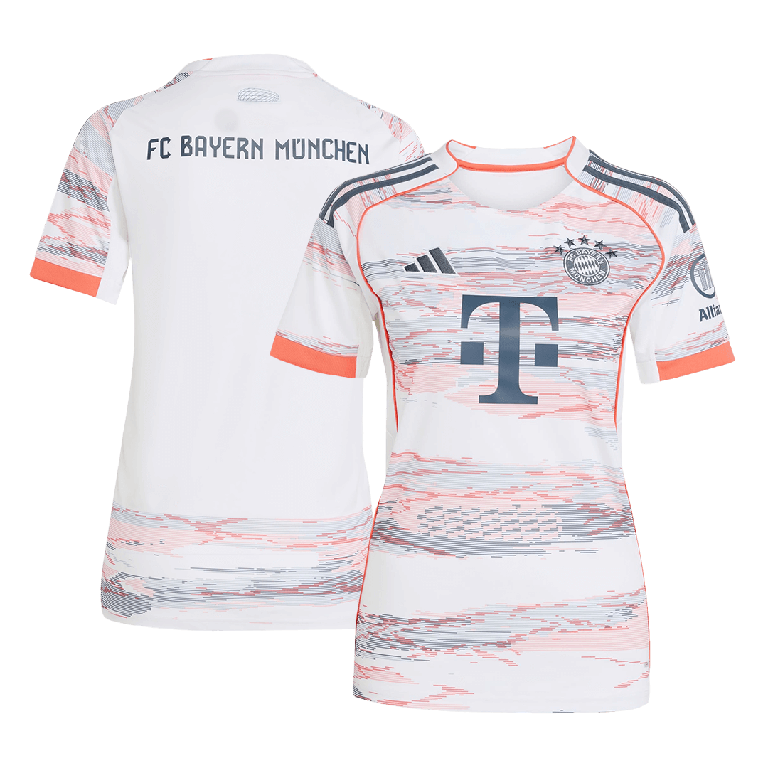 Women's Bayern Munich Away Soccer Jersey 2025/26 White - gojersey