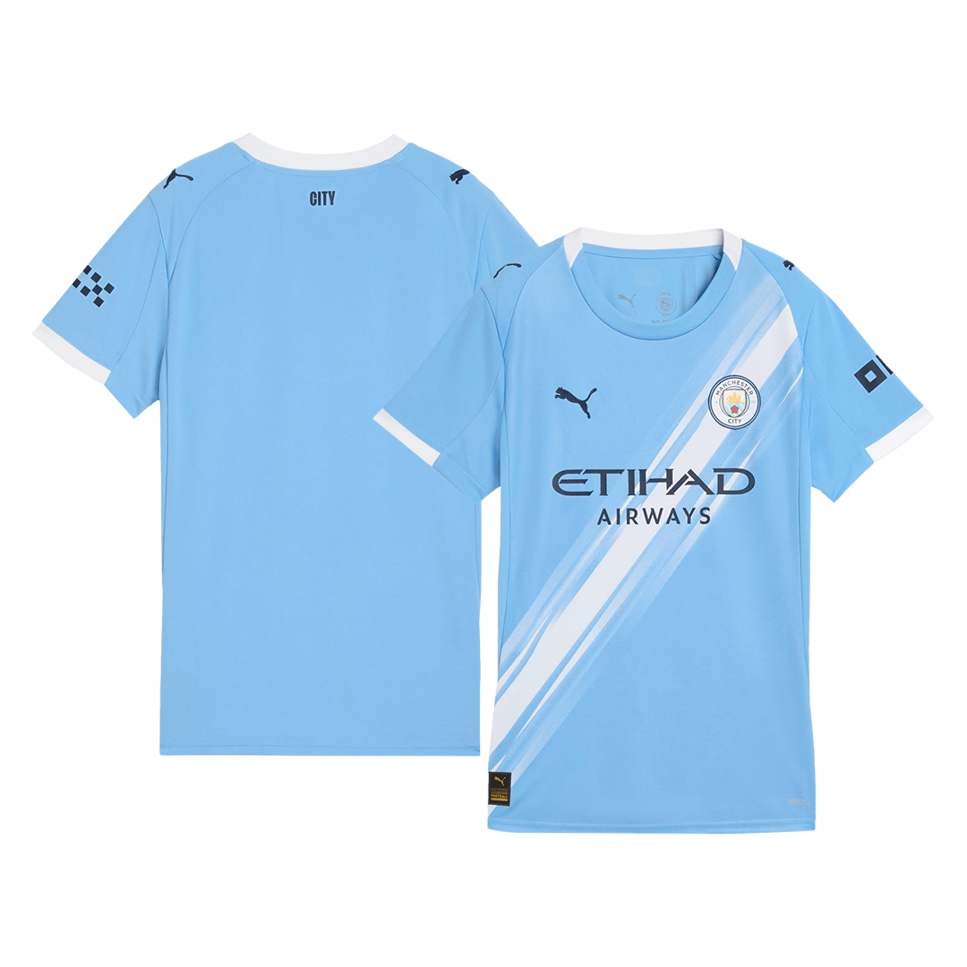 Women's Manchester City Home Soccer Jersey 2025/26 Blue - gojersey