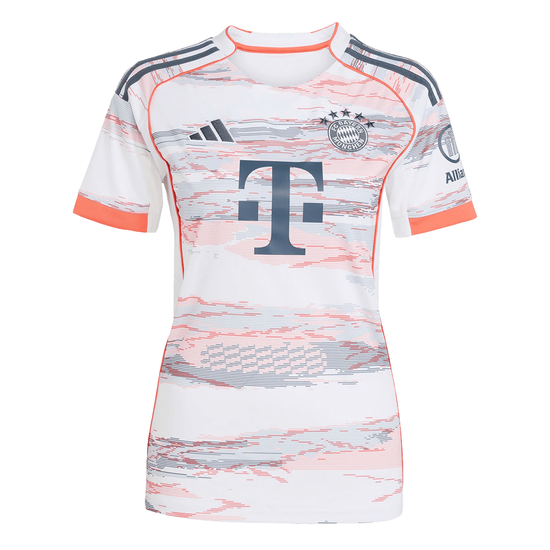 Women's Bayern Munich Away Soccer Jersey 2025/26 White - gojersey