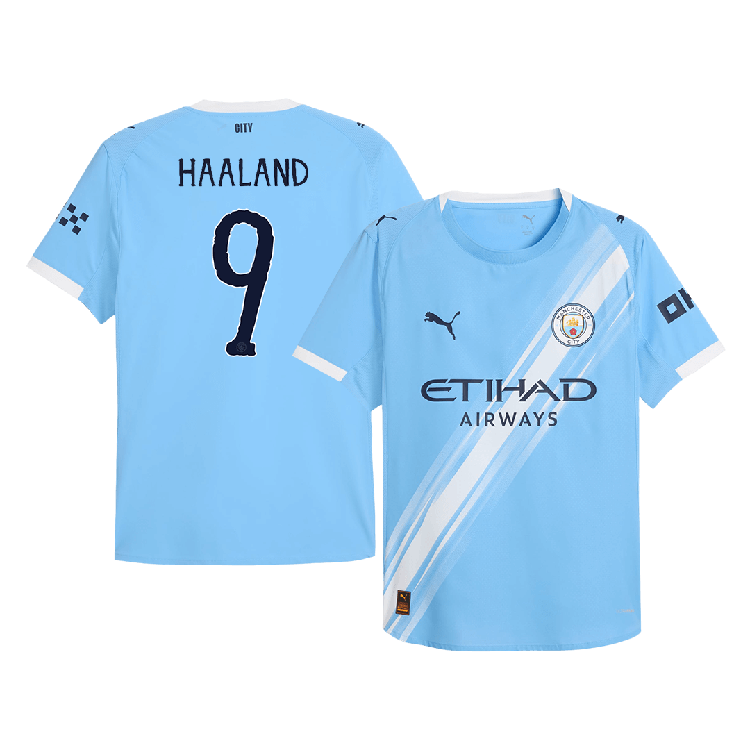 Manchester City HAALAND #9 Home Soccer Jersey Authentic 2025/26 - Club World Cup - gojersey