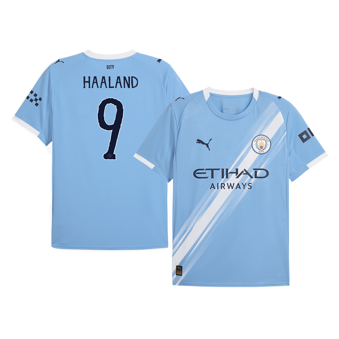 Manchester City HAALAND #9 Home Soccer Jersey 2025/26 - gojersey