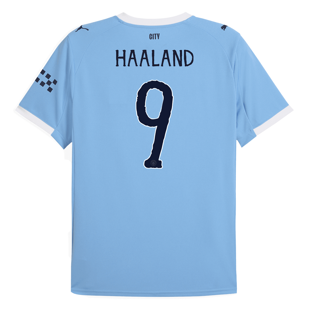 Manchester City HAALAND #9 Home Soccer Jersey 2025/26 - gojersey