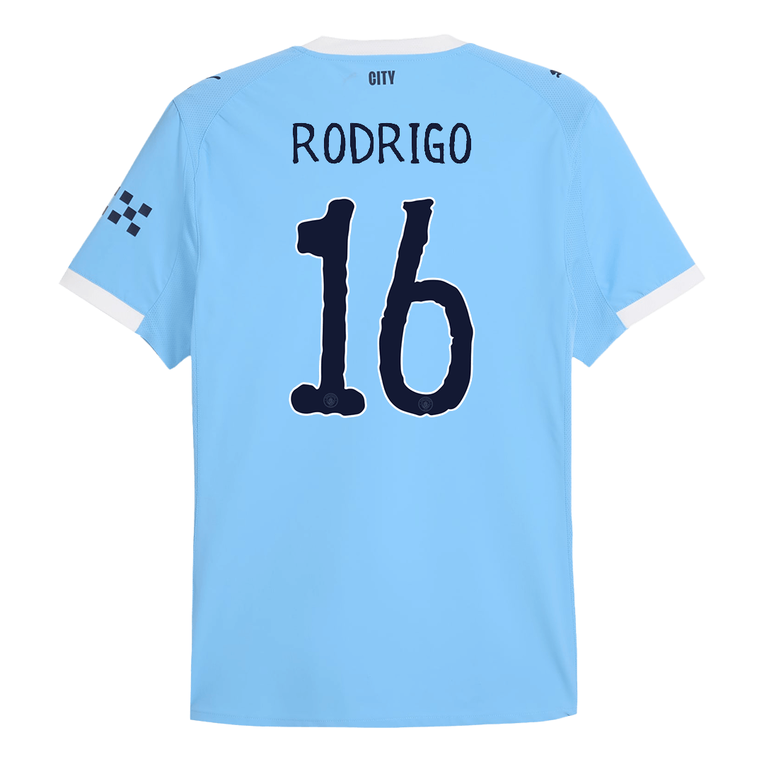 Manchester City RODRIGO #16 Home Soccer Jersey Authentic 2025/26 - Club World Cup - gojersey