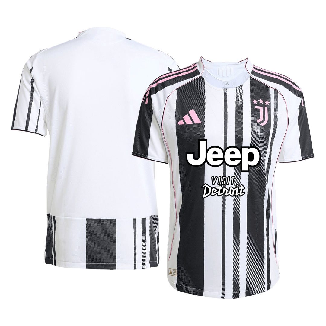 Authentic Juventus Home Soccer Jersey 2025/26 Black&White - gojersey