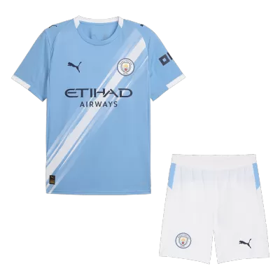 Manchester City Home Soccer Jersey Kit 2025/26 (Jersey+Shorts) - gojersey