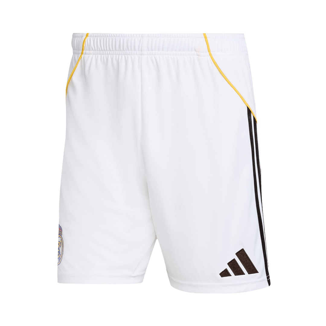 Real Madrid Home Soccer Shorts 2025/26 - gojersey