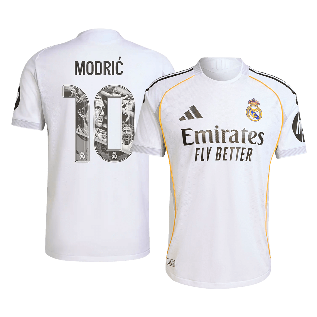 Real Madrid MODRIĆ Special #10 Home Soccer Jersey Authentic 2025/26 - Special - gojersey