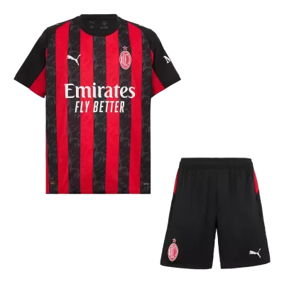 AC Milan Home Soccer Jersey Kit 2025/26 (Jersey+Shorts) - gojersey