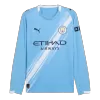 Manchester City Long Sleeve Home Soccer Jersey 2025/26 - gojersey
