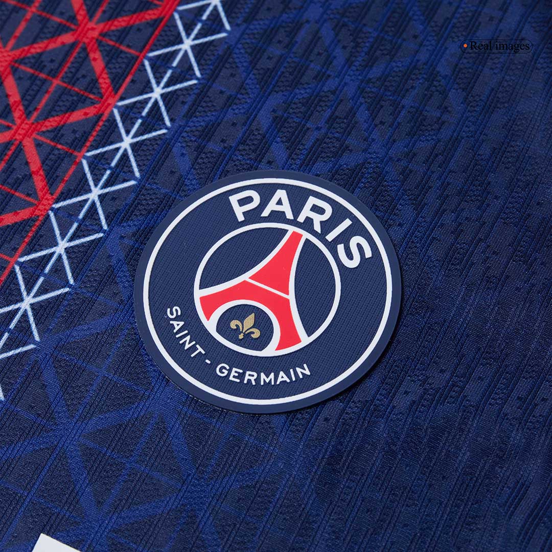 2025/26 JOÃO NEVES #87 Authentic PSG Home Soccer Jersey  Navy - gojersey