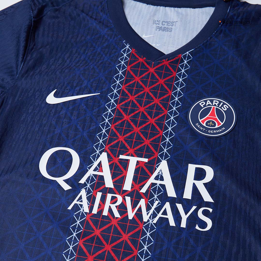 2025/26 JOÃO NEVES #87 Authentic PSG Home Soccer Jersey  Navy - gojersey