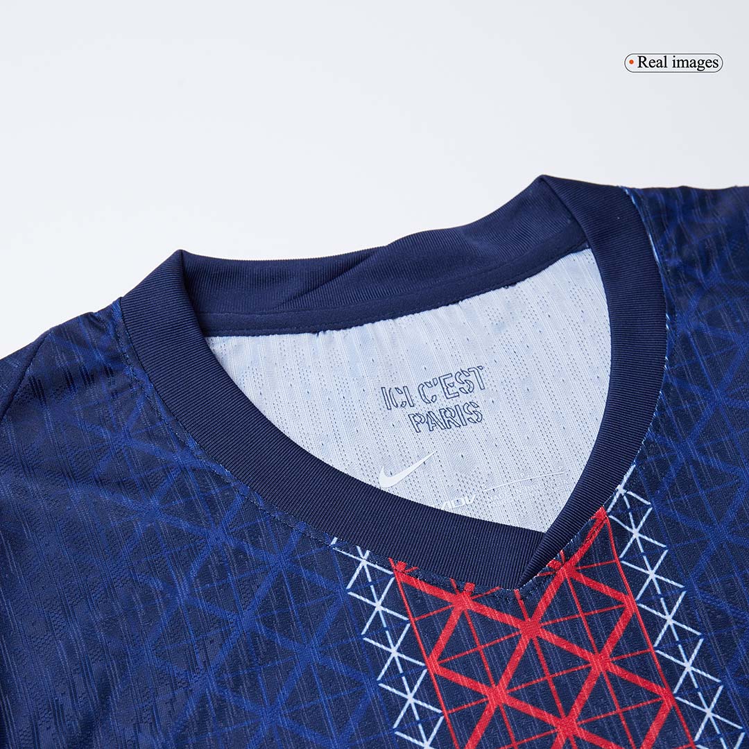 2025/26 JOÃO NEVES #87 Authentic PSG Home Soccer Jersey  Navy - gojersey