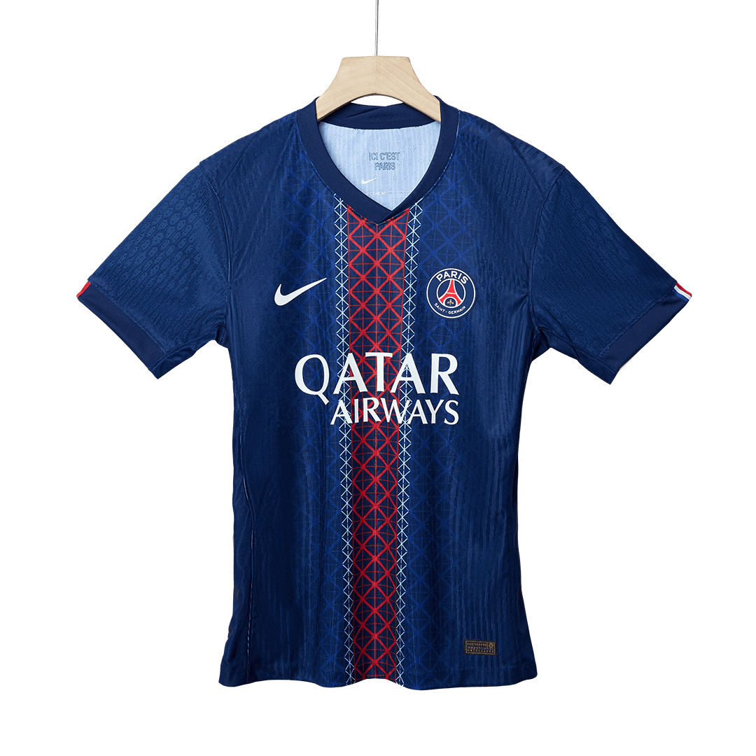 Authentic PSG Home Soccer Jersey 2025/26 Navy - gojersey