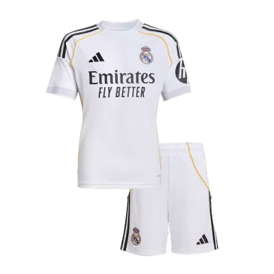 Real Madrid Home Soccer Jersey Kit 2025/26 Kids(Jersey+Shorts) - gojersey