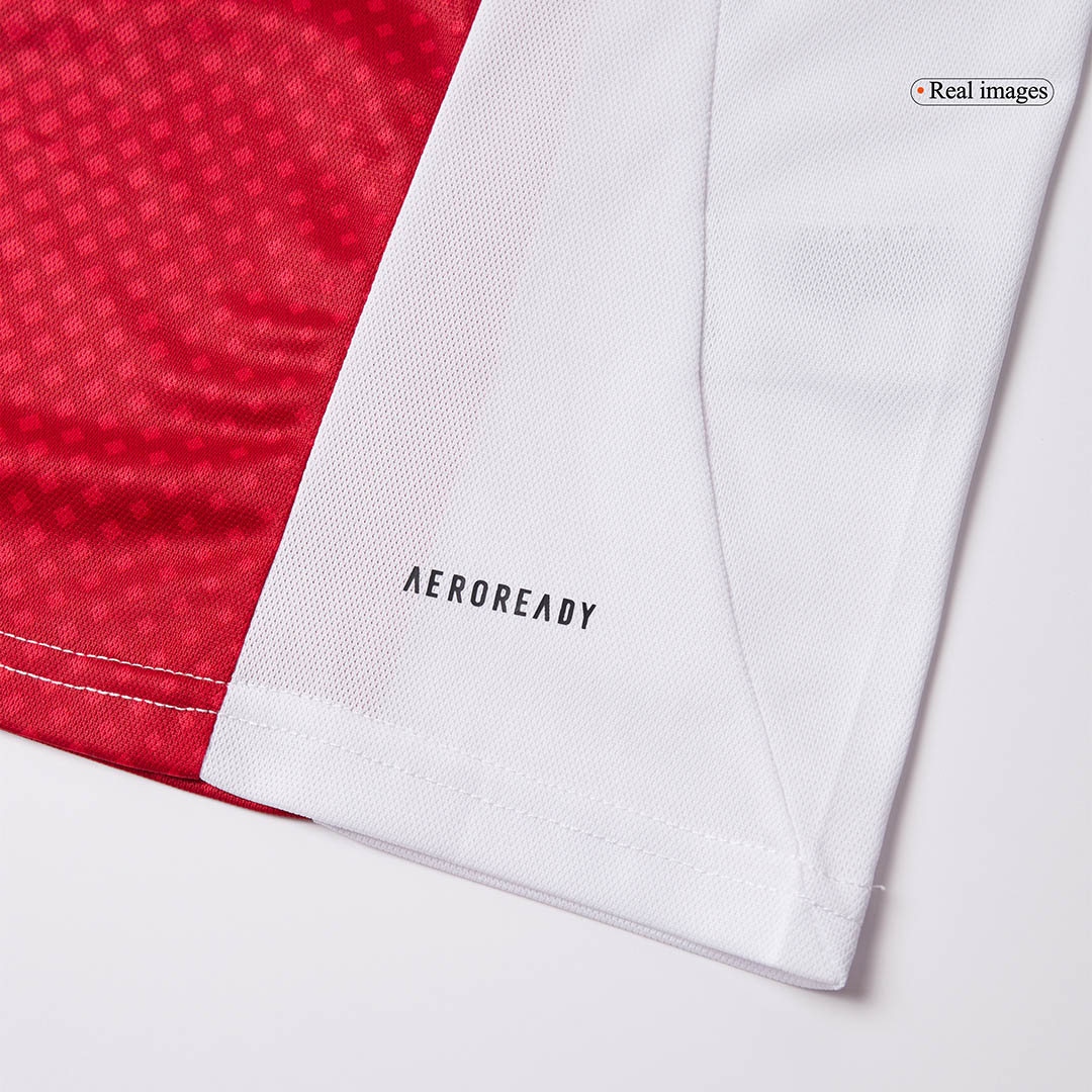Ajax Home Soccer Jersey 2025/26 Red&White - gojersey