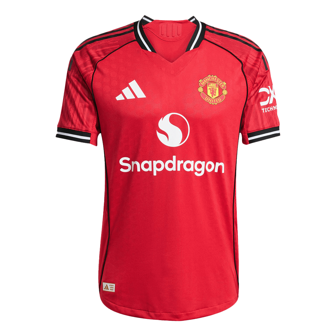 ŠEŠKO #30 Authentic Manchester United Home Soccer Jersey 2025/26 Red - gojersey