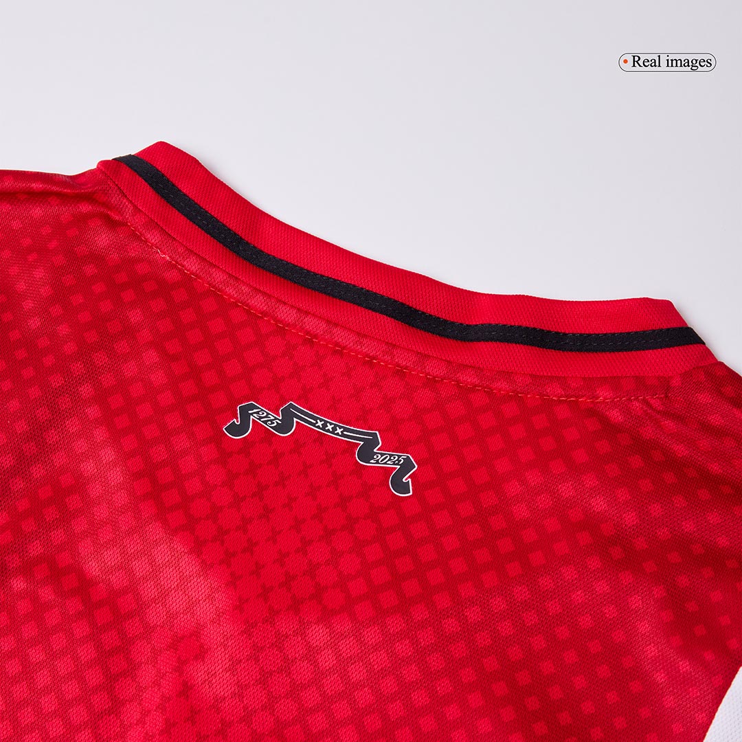 Ajax Home Soccer Jersey 2025/26 Red&White - gojersey