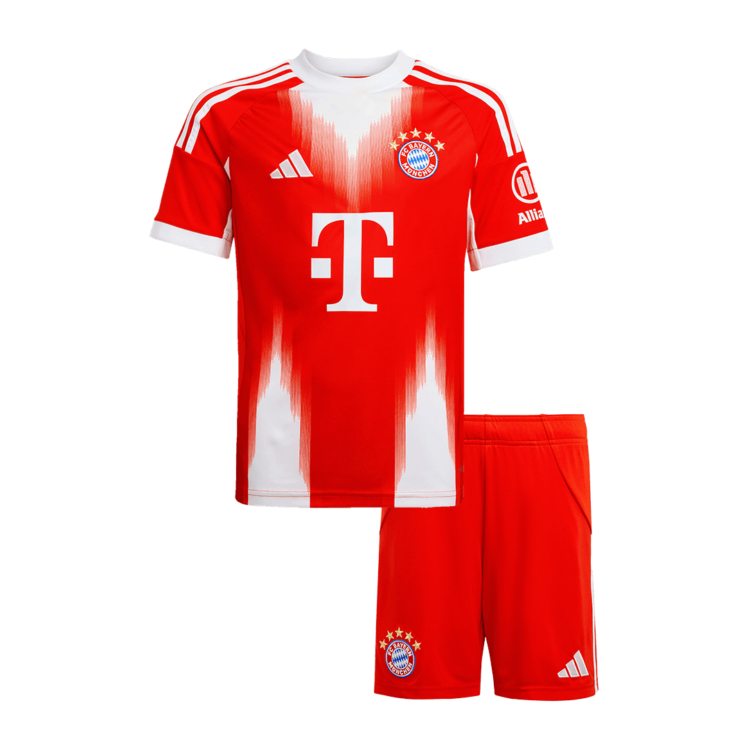 Bayern Munich Home Soccer Jersey Kit 2025/26 Kids(Jersey+Shorts) - gojersey