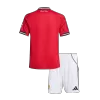 Manchester United Home Soccer Jersey Kit 2025/26 Kids(Jersey+Shorts) - gojersey
