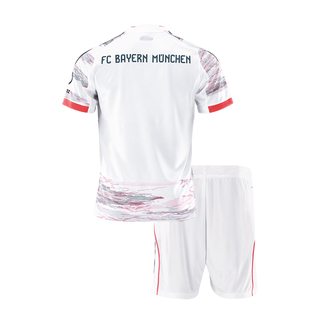 Bayern Munich Away Soccer Jersey Kit 2025/26 Kids(Jersey+Shorts) - gojersey
