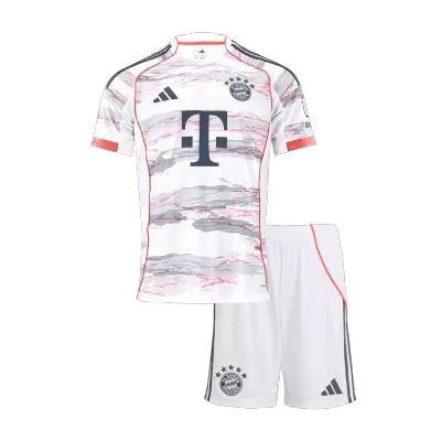Bayern Munich Away Soccer Jersey Kit 2025/26 Kids(Jersey+Shorts) - gojersey