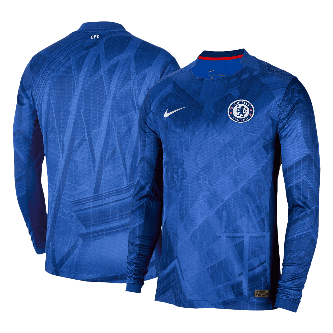 Chelsea Long Sleeve Home Soccer Jersey 2025/26 - gojersey