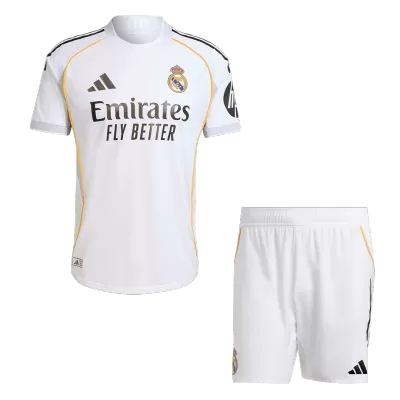 Real Madrid Home Soccer Jersey Kit Authentic 2025/26 (Jersey+Shorts) - gojersey