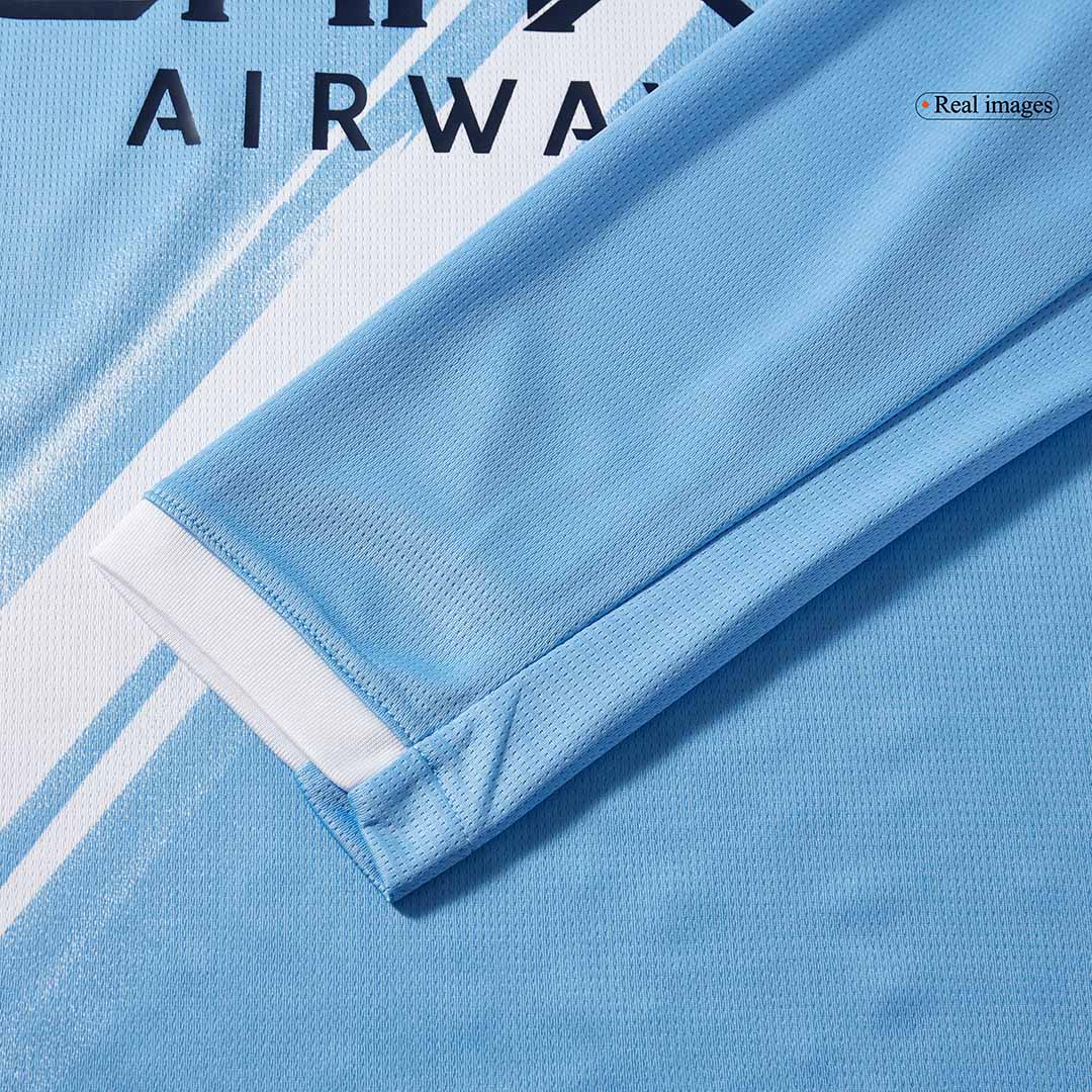 Manchester City Long Sleeve Home Soccer Jersey 2025/26 - gojersey