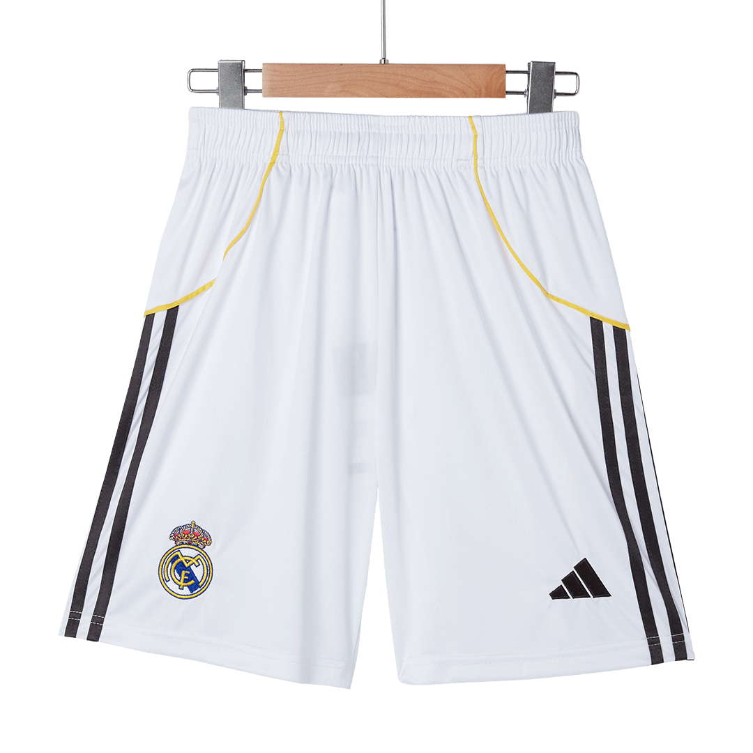 Real Madrid Home Soccer Shorts 2025/26 - gojersey