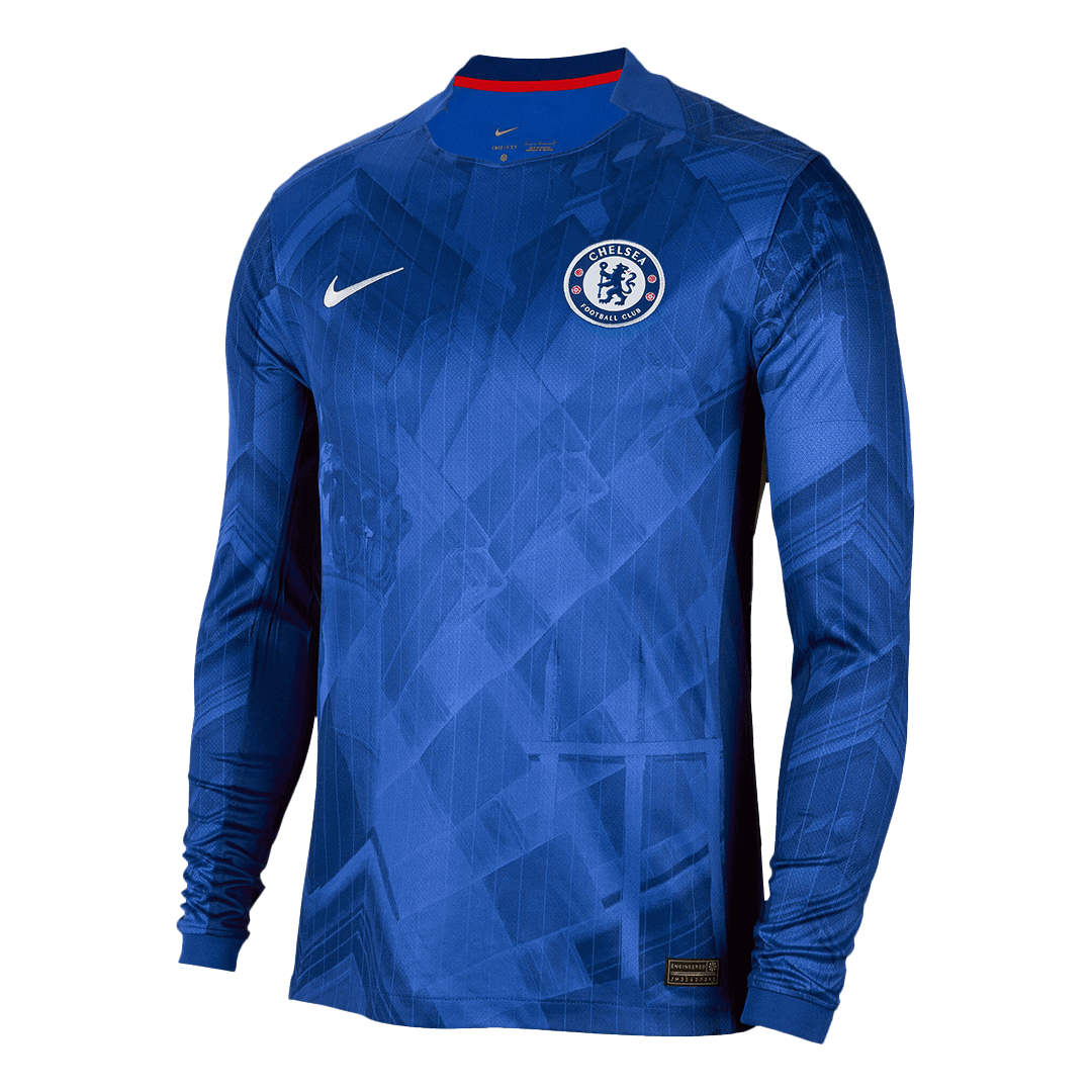 Chelsea Long Sleeve Home Soccer Jersey 2025/26 - gojersey