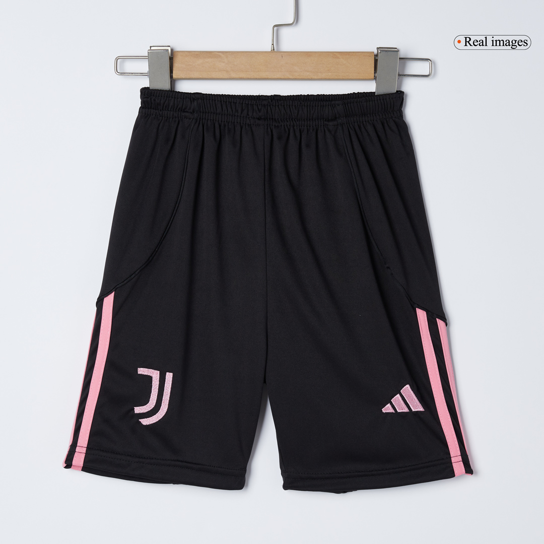 Kid's Juventus Home Soccer Jersey Kit(Jersey+Shorts+Socks) 2025/26 Black&White - gojersey