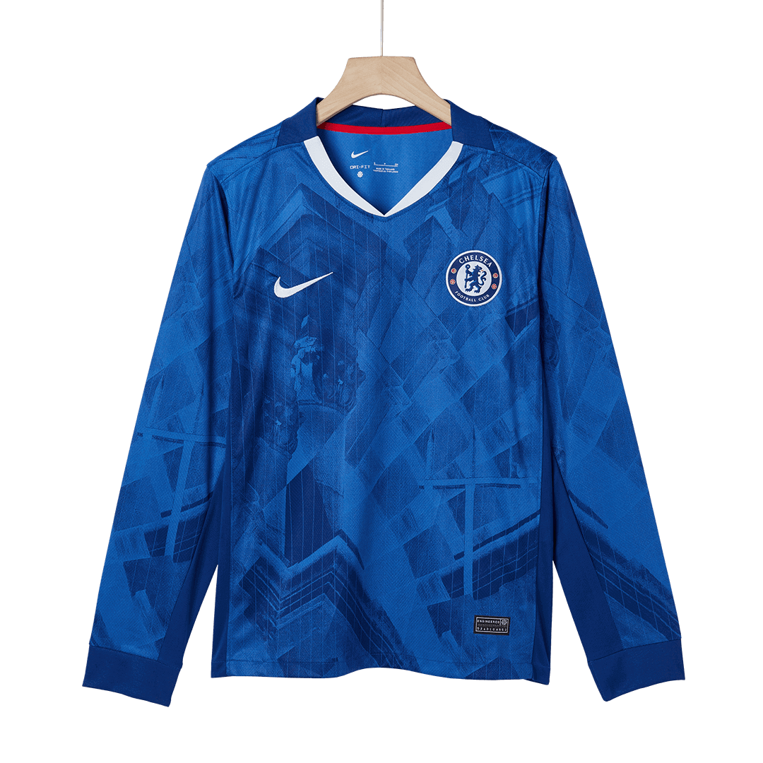 Chelsea Long Sleeve Home Soccer Jersey 2025/26 - gojersey