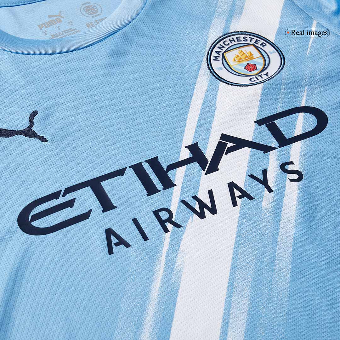 Manchester City Long Sleeve Home Soccer Jersey 2025/26 - gojersey