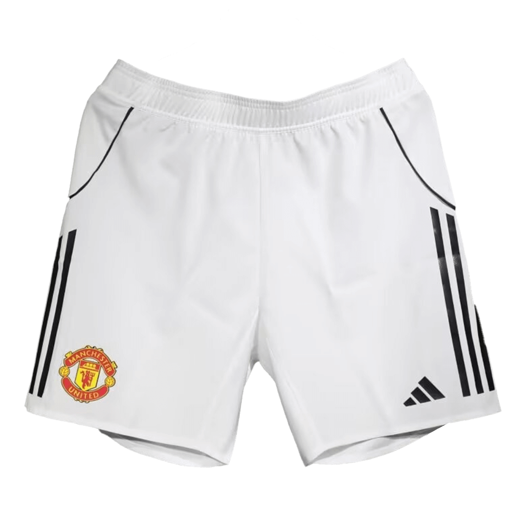 Manchester United Home Soccer Shorts Authentic 2025/26 - gojersey