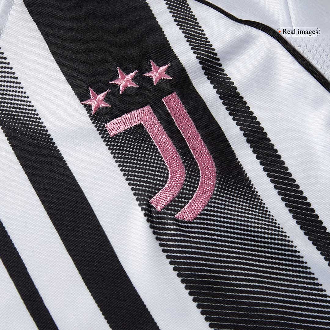 Kid's Juventus Home Soccer Jersey Kit(Jersey+Shorts+Socks) 2025/26 Black&White - gojersey