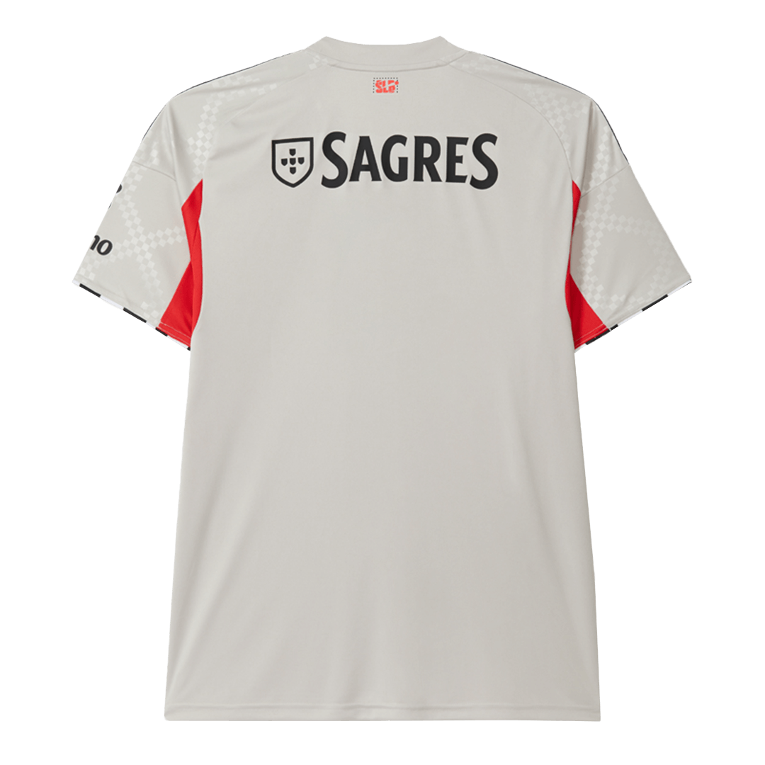 Benfica Away Soccer Jersey 2025/26 Beige - gojersey