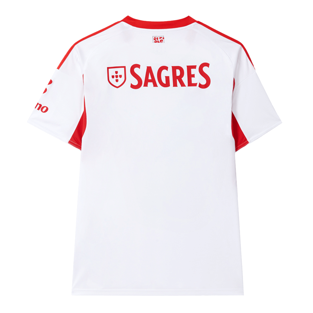 Benfica Third Away Soccer Jersey 2025/26 White - gojersey